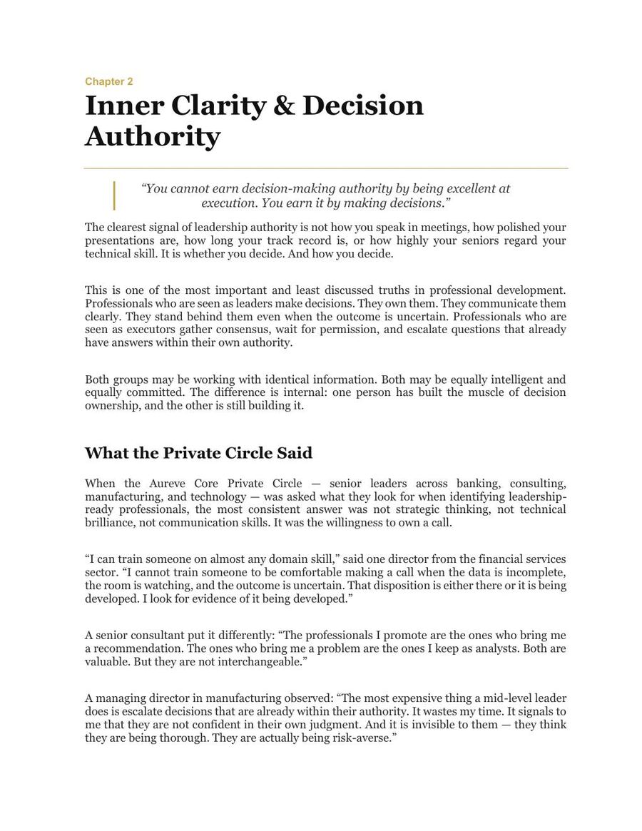 Inner Clarity and Decision Authority