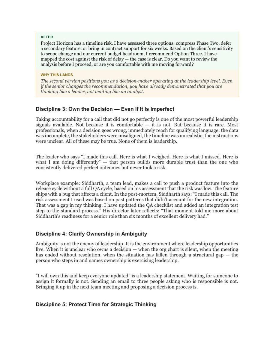 Inner Clarity and Decision Authority